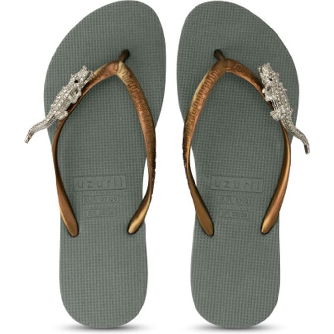 Uzurii | Teenslippers | Dames | Legergroen | Maat 37/38
