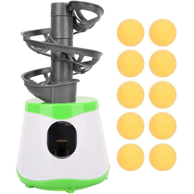Draagbare ABS Tafeltennis Trainer Pingpongbal Automatische Lanceerder Trainingsmachine Kinderen yellow