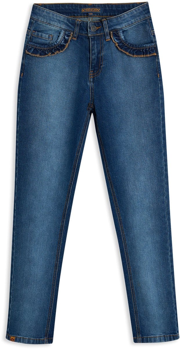 4PRESIDENT Broek Meisjes - Blue - Maat 152