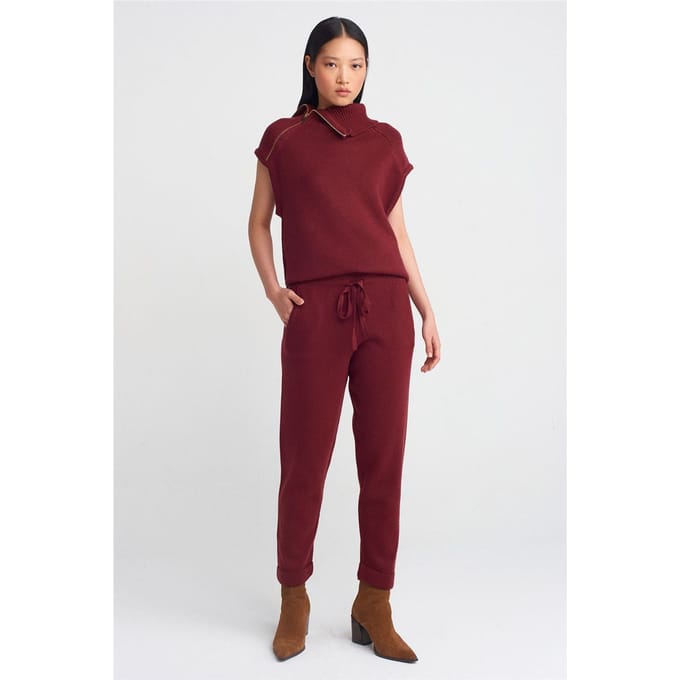 Dames Lurex Gebreide Joggingbroek
