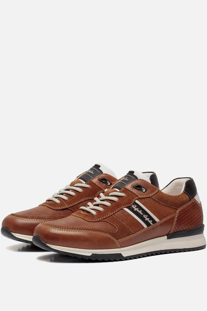 Australian Filmon Lage sneakers - Leren Sneaker - Heren - Cognac - Maat 40