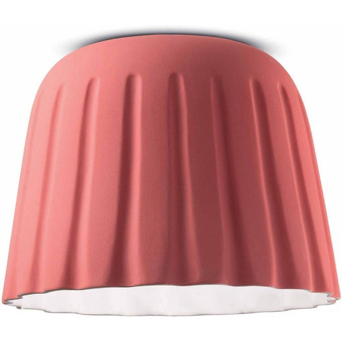 Ferroluce Plafondlamp Madame Gres keramiek hoogte 29 cm, roze