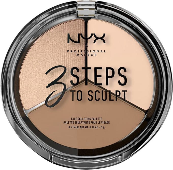 NYX Professional Makeup 3 Steps To Sculpt - Fair - Contour & Highlight - 3 x 5 gr