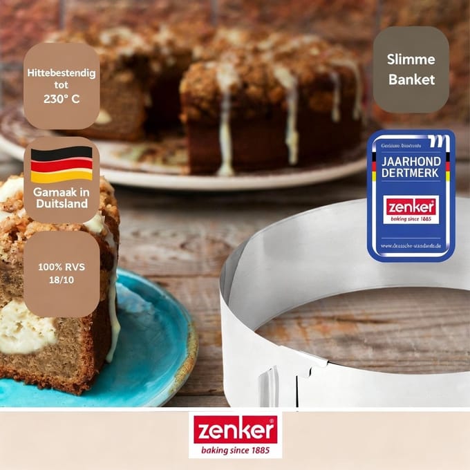Verstelbare bakring Zenker Smart Pastry