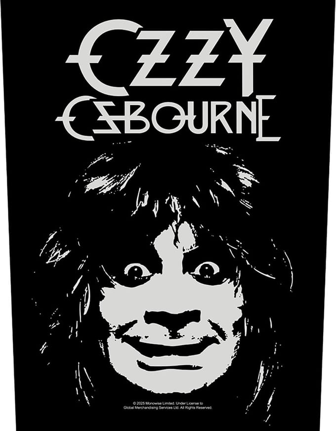 Ozzy Osbourne - Madman Rugpatch - Zwart