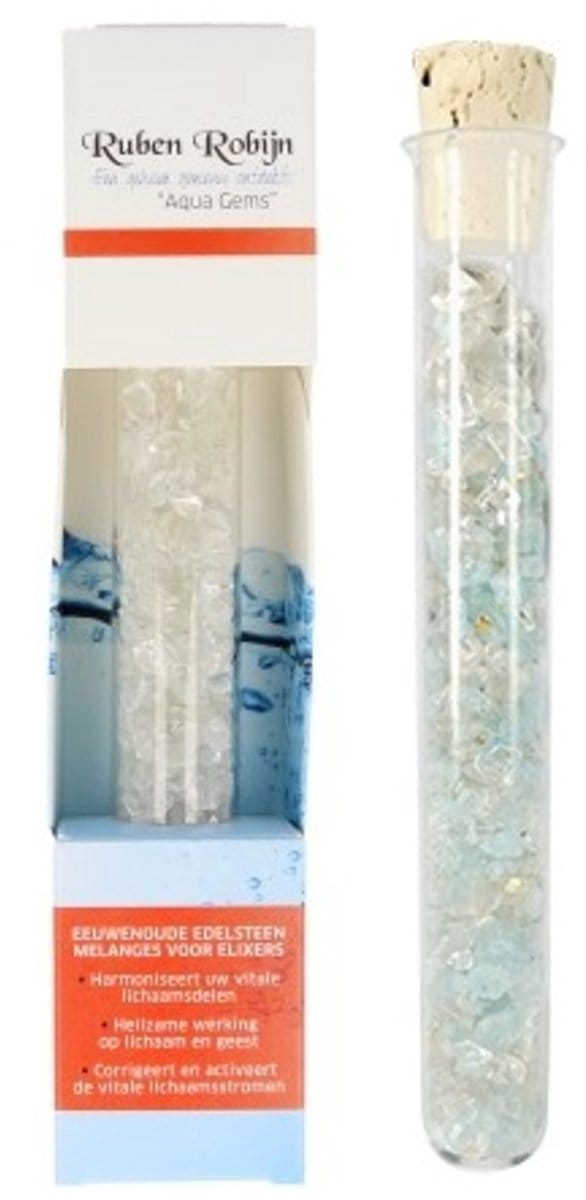 Helderheid & Lichtheid small Aqua Gems edelsteenwand