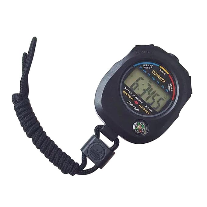 Multifunctionele elektronische stopwatch Running Stopwatch Timer Sportstopwatch zwart