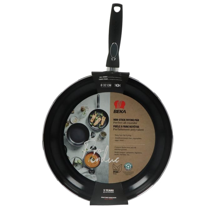 Beka Pro Induc Koekenpan - Ø 32 cm - Braadpan - Keramische antikleeflaag - PFAS-vrij - Geschiktvoor inductie - Zwart