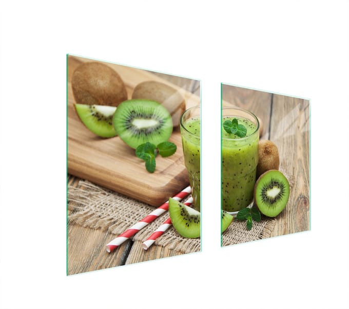 TMK ArtDeko - Snijplank - 85x52 cm - Kiwi - Glas