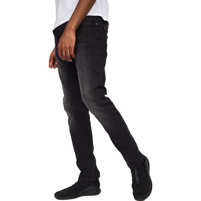Crosshatch Heren Svelte Stretch Jeans (Zwart wassen)