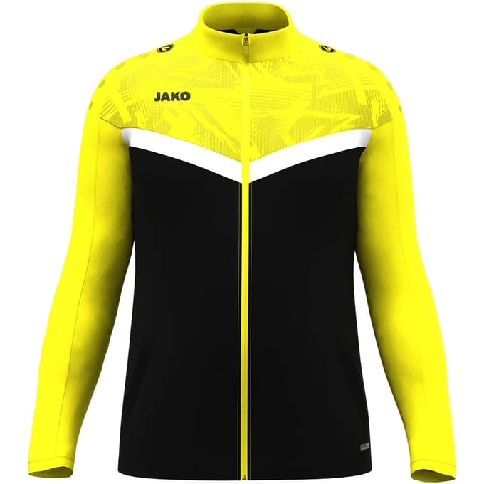 Jako Iconic Polyestervest Kinderen - Zwart / Zachtgeel | Maat: 152