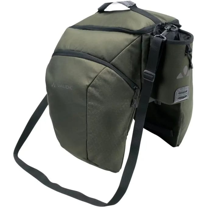 VAUDE / eSilkroad Plus (UniKlip) / Fietstas / Accutas / Unisex / khaki / / >70% Recycled materiaal