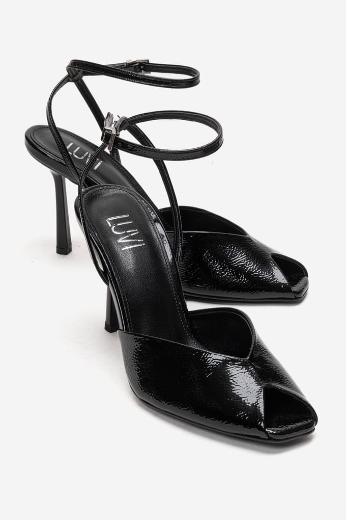 Slate Enkelband Stiletto Pump