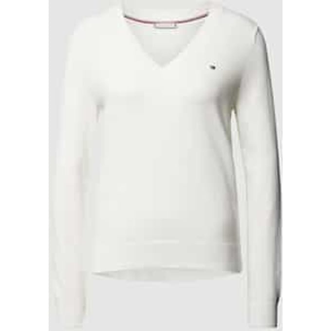 Pullover met normaal model en effen design