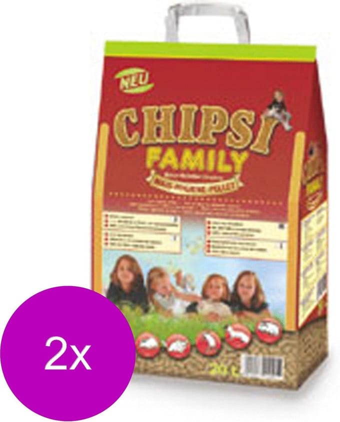 Chipsi Family - Bodembedekking - 2 x 20 l