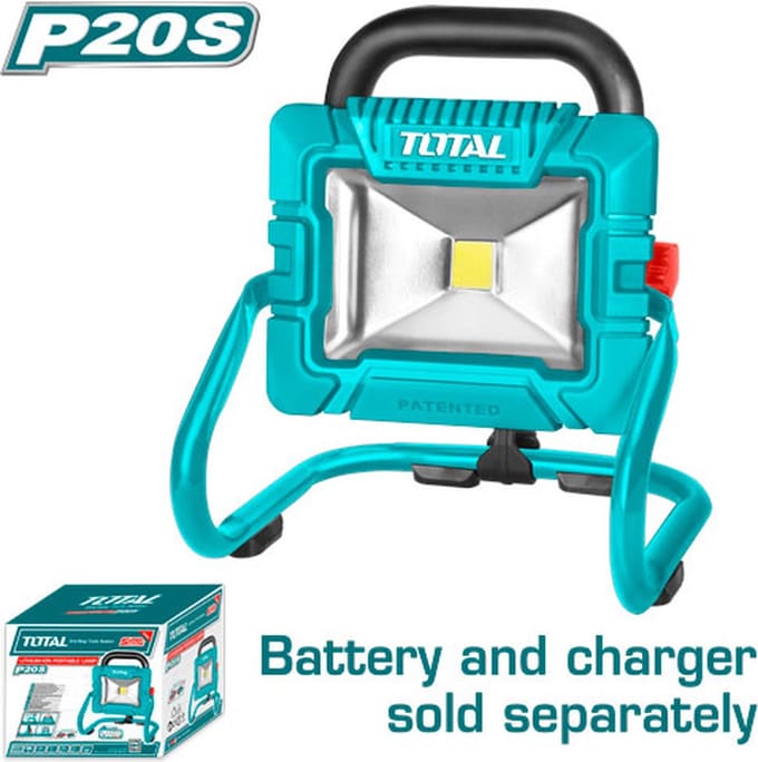 Total Tools Bouwlamp LED 20V - 20W - 900-1800 lumen - Losse body