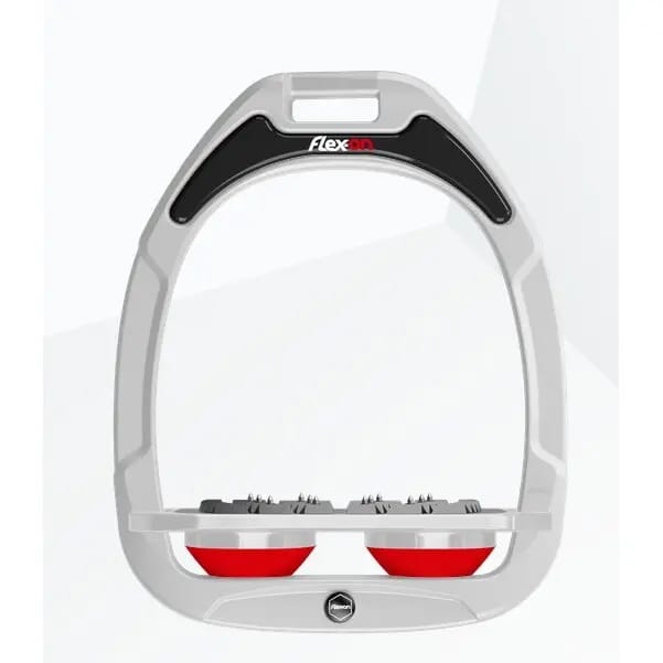 Platte Ultra Grip Beugels Wit/Grijs/Rood Flex-On Green Composite