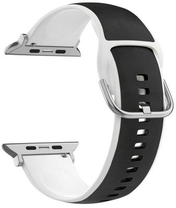 Beline Series - Horlogebandje - Silico Leather - Zwart - 38/40/41mm