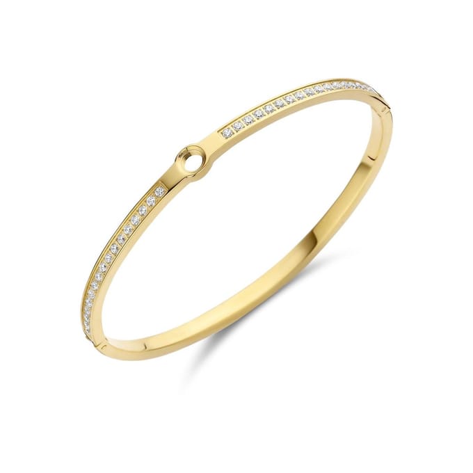 Melano Vivid Hinged cz armband - goudkleurig - dames - Small