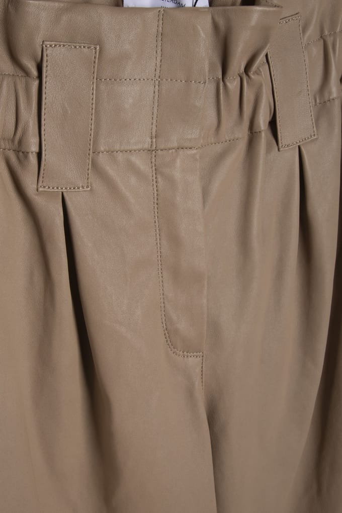 DNA Amsterdam Philou Camel Taglia: 1 | Pantaloni di pelle Outlet | Donna | Marrone