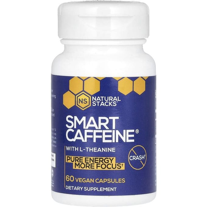 Slimme Cafeïne Met L-Theanine, 60 Vegan Capsules