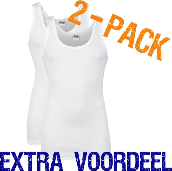 Beeren heren hemd - maat M - 2-pack - wit