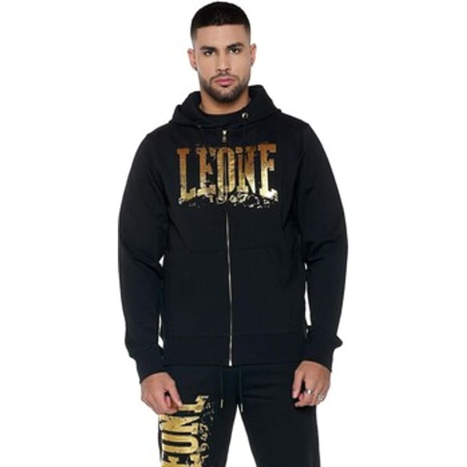 Capuchon sweaters Leone 1947 Man Hoody Full Zip Authentic Gold