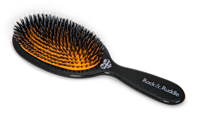 Rock & Ruddle Luxury Haarborstel Black Stardust XXL: 7,7 x 23,5 cm