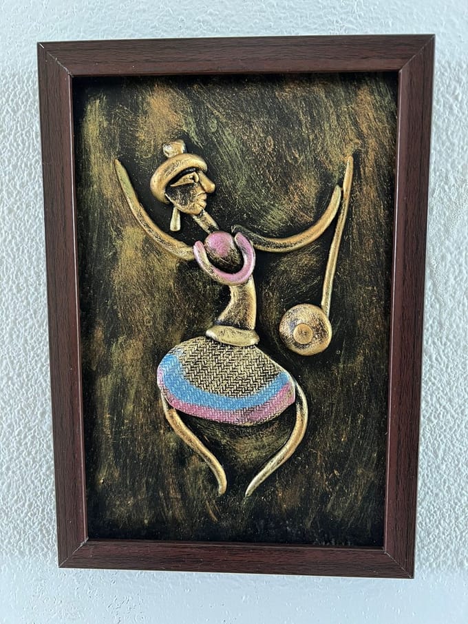 Wall Artwork on Wooden Frame