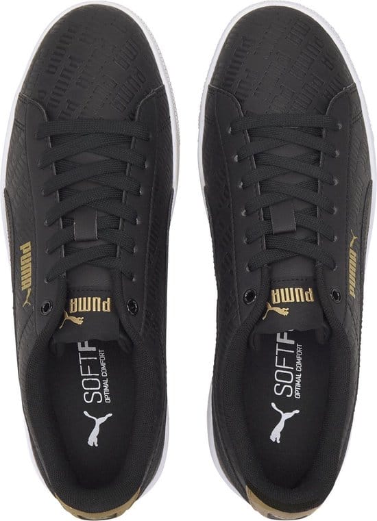 PUMA - maat 40- Vikky v2 Sig Dames Sneakers - Puma Black-Puma Black-Gold