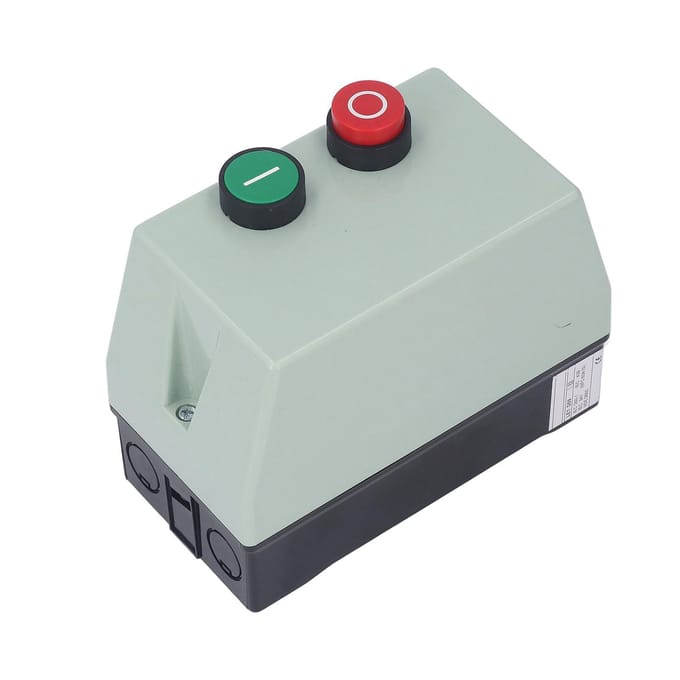 Magnetische Elektrische Motorstarter IP55 Waterdicht Motor Start Controleschakelaar Eenfase 220 230V wit