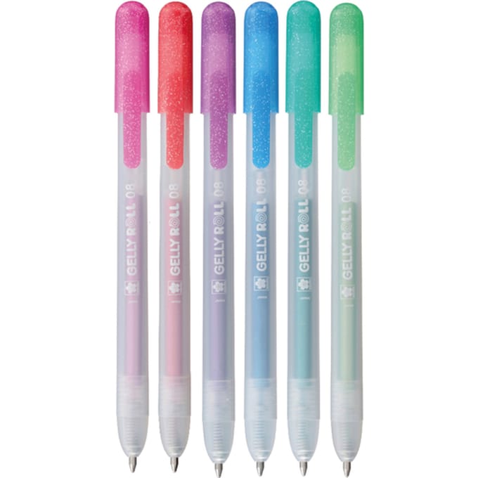 Gelschrijver Sakura Gelly Roll Metallic 08 klikfunctie set à 6 kleuren