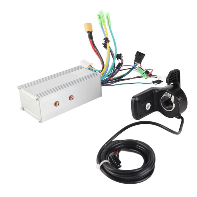 Motor Borstelloze Controller Kit 36V 48V 60V 1000W 38A 3 Modi Sinusgolf Controller met Waterdicht white