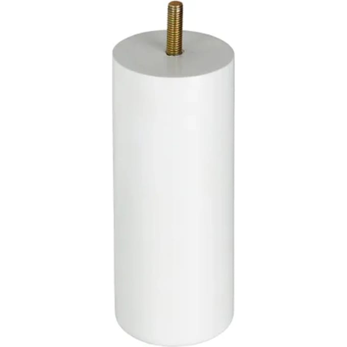 Duraline Meubelpoot Rond Hout Wit Ø5,8x15cm Beuken Fsc