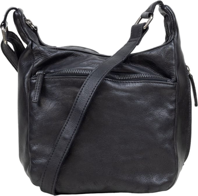 Harrington Road Crossbody - buidel -leer -zwart
