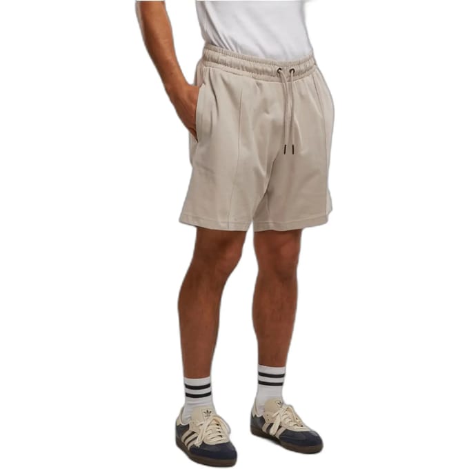 Urban Classics - Heavy Jersey Pintuck Track Korte broek - 4XL - Grijs