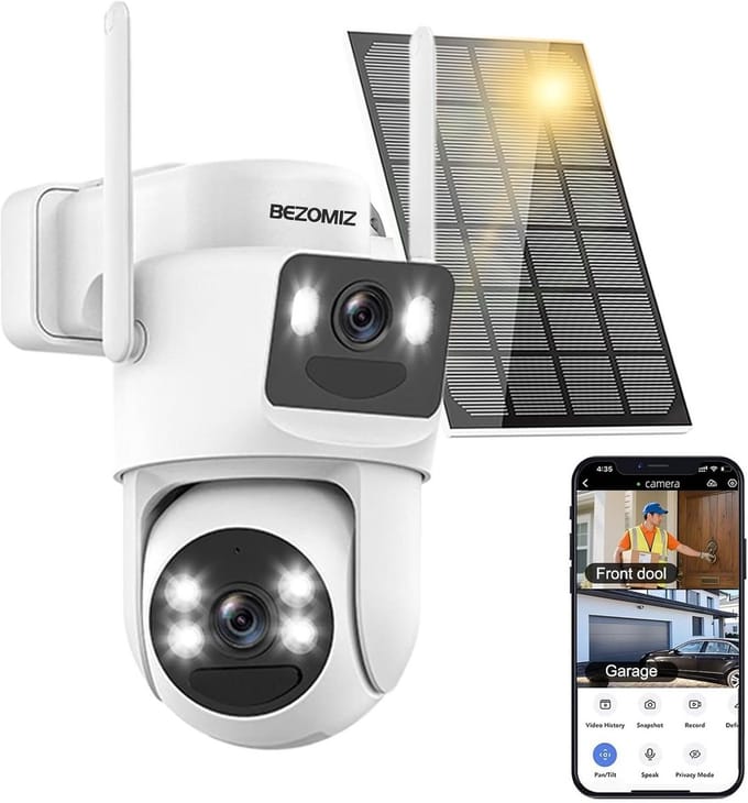 Draadloze 8MP Buiten Beveiligingscamera met 360° PTZ