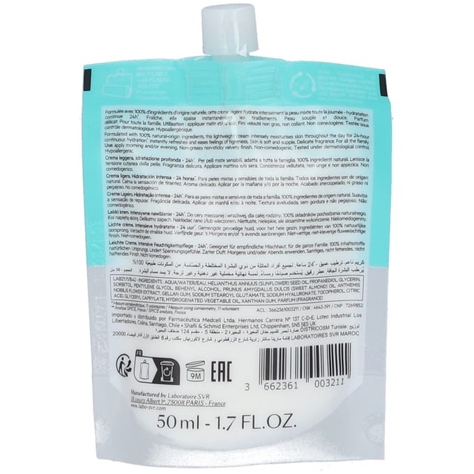 SVR Dagcrème Hydraliane Crème Légère Hydratation Intense 50ml