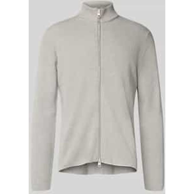 Regular fit gebreid jack met ritssluiting model 'Cinupio'