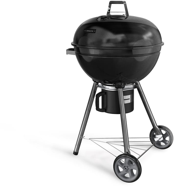 CREATE - Houtskoolrokerbarbecue met gloeiende kooltjes - BBQ SMOKEY KETTLE