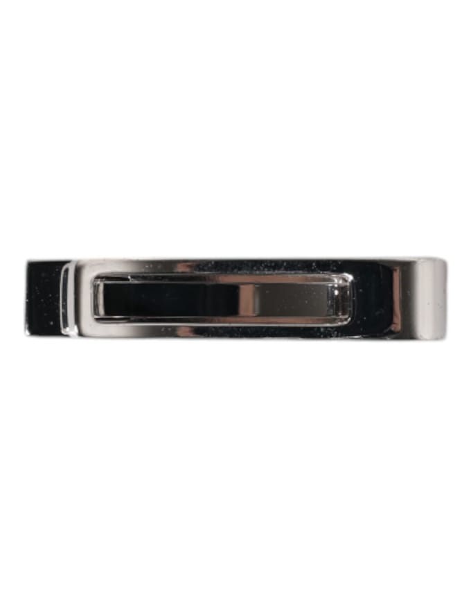 Zilveren Messing Logo Geklemd Stropdas Clip Bar