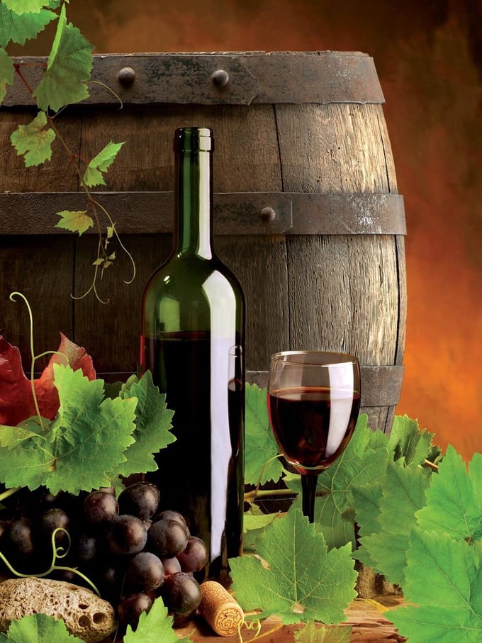 Wine Photo Wallcovering