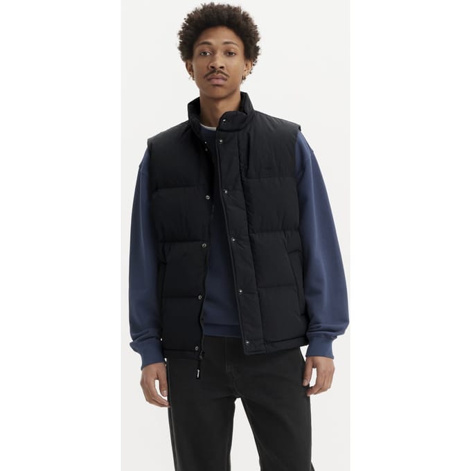 Levi's Rockridge Vest Jet Black Größe: L | Bodywarmer Outlet | Herren | Schwarz