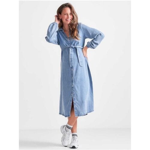 Prénatal zwangerschapsjurk Light Blue Denim M Dames
