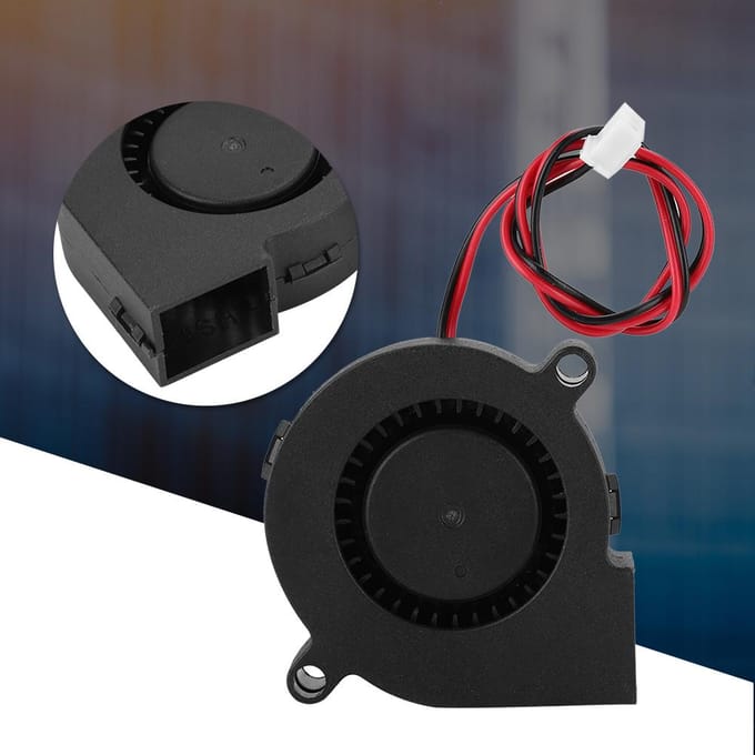 5015 5V Turbo Fan 3D Printer Accessoires Blower Radiator Koelventilator PBT Anti-plastic Materiaal black