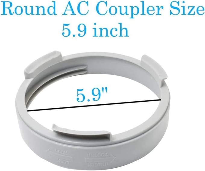 Afvoerslangadapter voor Draagbare Airconditioning - 150 mm Slangaansluiting