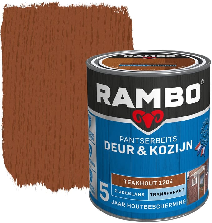 Rambo Pantserbeits Deur & Kozijn Transparant - 2.25L - Teakhout