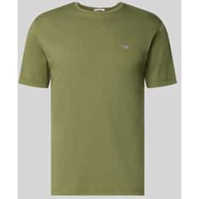 Regular Fit T-shirt met logo-stiksel