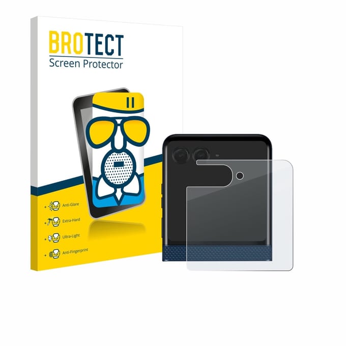 BROTECT - Screenprotector voor Motorola Razr 60 (Achterdisplay) - Folie Beschermfolie Beschermglas matte