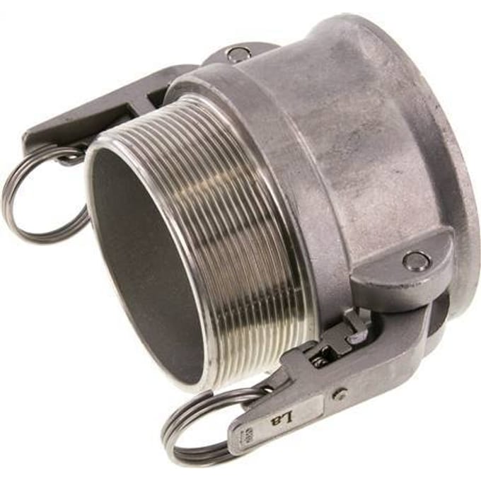 Camlock DN 75 (3'') Veiligheid Koppeling RvsR 3'' met buitendraad Type B MIL-C-27487